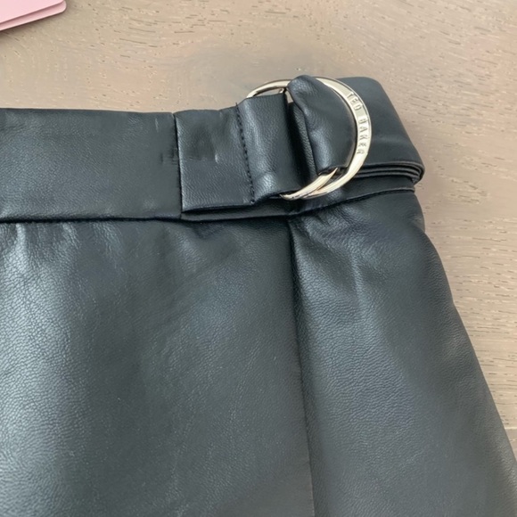 Ted Baker London ring detail faux leather mini skirt - Picture 3 of 3